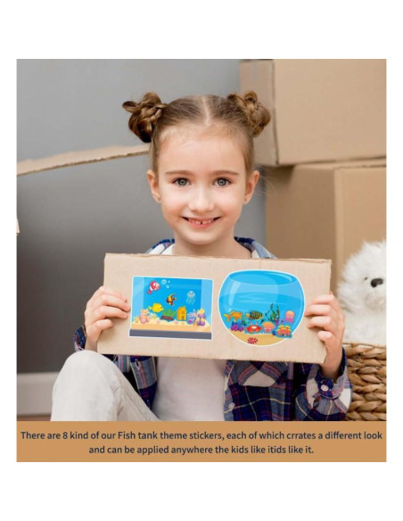 32 Pegatinas Acuario MARAI para 100 Días de Escuela - Manualidades