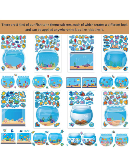 32 Pegatinas Acuario MARAI para 100 Días de Escuela - Manualidades