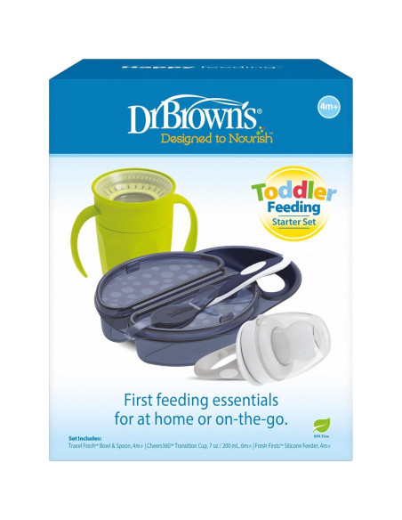 Juego de Alimentación Portátil Dr. Brown's 4 Piezas 6m+