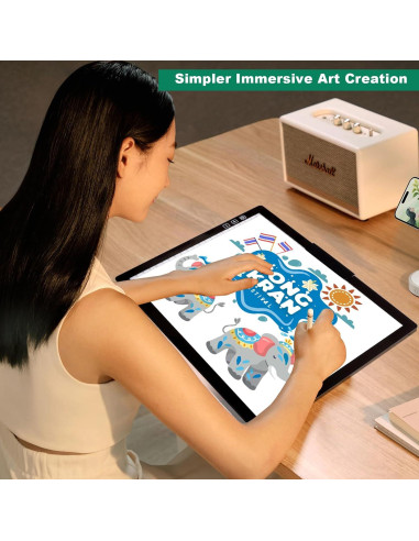 Mesa de Luz A4 Wsenlight Inalámbrica Recargable LED 6 Niveles