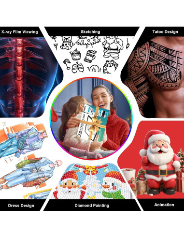 Mesa de Luz A4 Wsenlight Inalámbrica Recargable LED 6 Niveles