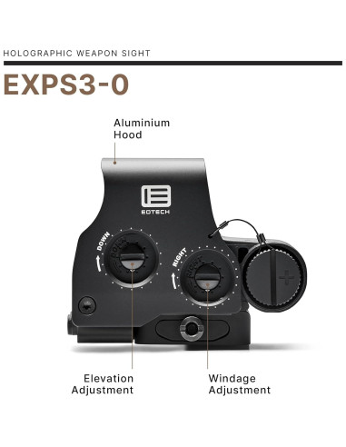 Visor Holográfico EOTECH EXPS3-0 para Caza, Negro