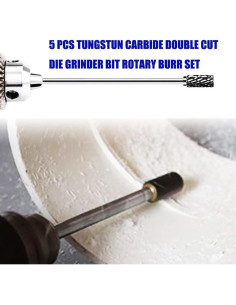 Juego de Fresas Rotativas de Carburo 5 PCS Uayeatye 100mm 2