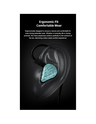 Auriculares In-Ear KGUSS Arpegear Hane 10mm Dinámico Desmontable