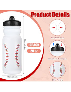 24 Piezas Set Fiesta Deportiva HunnmingRe: 12 Botellas 600ml y 12 Toallas 101x30cm 2