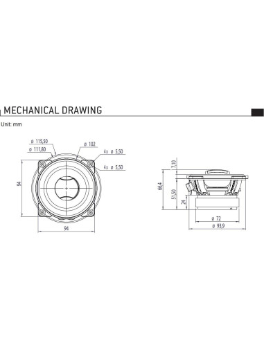 Altavoces Coaxiales Focal ACX130 5.25" Impermeables 13 cm