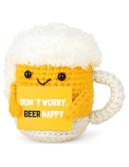 Cerveza de Crochet Hecha a Mano Cuvstvo - Regalo Inspiracional