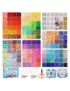 Kit de Fabricación de Pulseras Redtwo 23000 Piezas 144 Colores