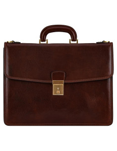 Maletín de Cuero Time Resistance - Funda para Laptop 39.5x29.5cm