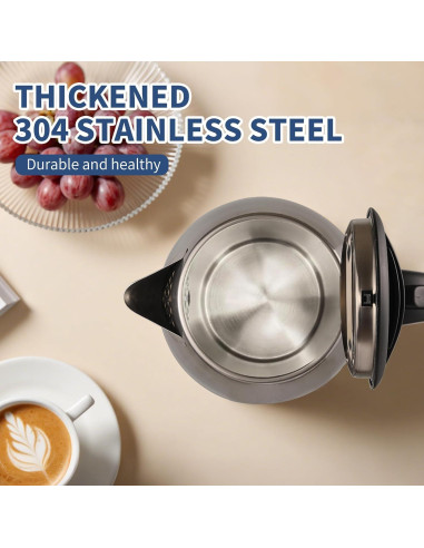 Hervidor Eléctrico HEAMANTOL 1.8L 700W Acero Inoxidable