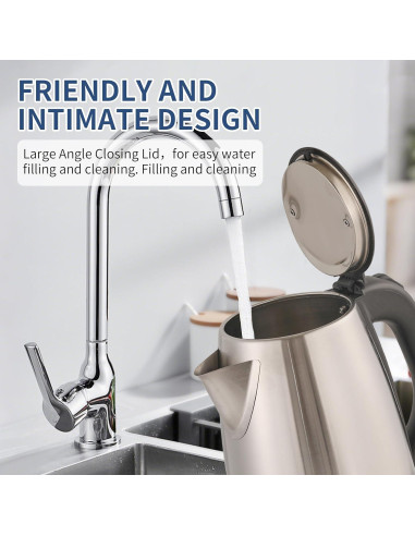 Hervidor Eléctrico HEAMANTOL 1.8L 700W Acero Inoxidable