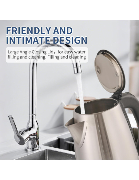 Hervidor Eléctrico HEAMANTOL 1.8L 700W Acero Inoxidable