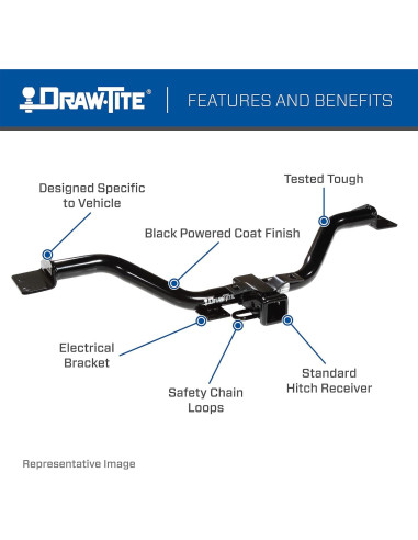 Enganche de Remolque Draw-Tite 75791 Clase 4 20,93 kg