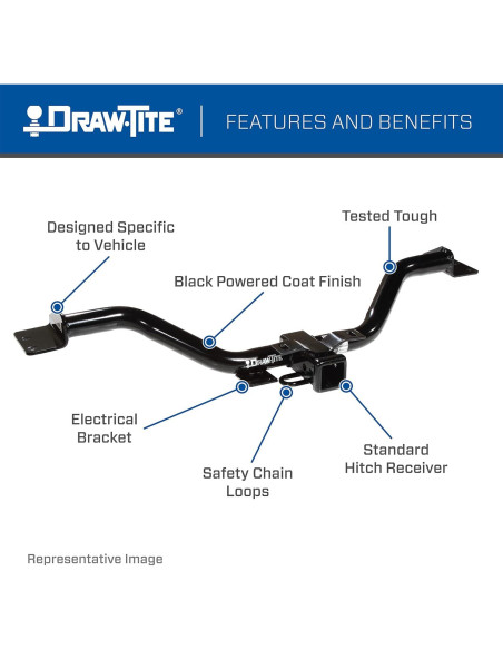 Enganche de Remolque Draw-Tite 75791 Clase 4 20,93 kg