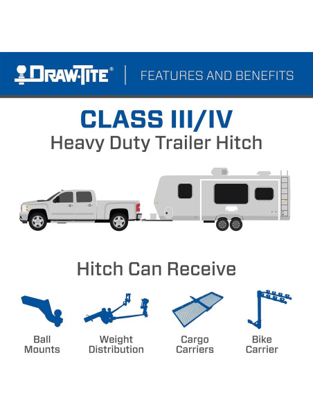 Enganche de Remolque Draw-Tite 75791 Clase 4 20,93 kg