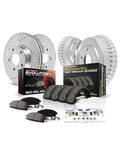 Kit de Freno Power Stop Z23 Delantero y Trasero para Toyota Yaris 2007-2014