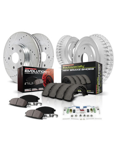 Kit de Freno Power Stop Z23 Delantero y Trasero para Toyota Yaris 2007-2014