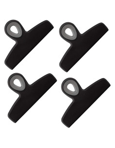Clips para Bolsas COOK WITH COLOR - Paquete de 4 Grandes Negros