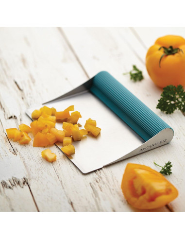 Raspador de Banco Acero Inoxidable Rachael Ray Cucina Azul Agave