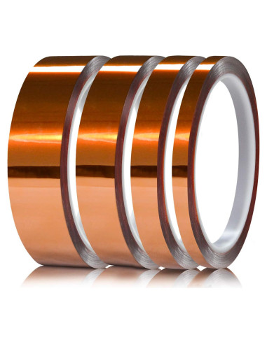 Cinta Kapton Resistente al Calor Hxtape 6mm 12mm 19mm 25mm