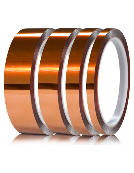 Cinta Kapton Resistente al Calor Hxtape 6mm 12mm 19mm 25mm