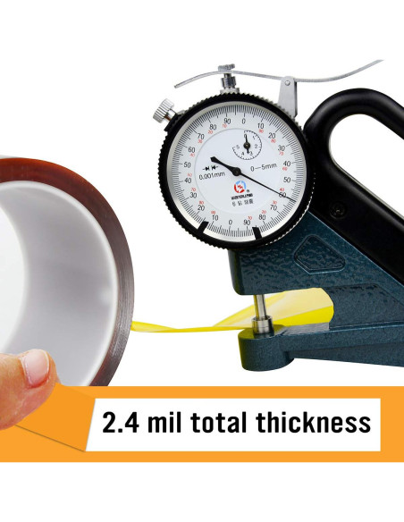 Cinta Kapton Resistente al Calor Hxtape 6mm 12mm 19mm 25mm
