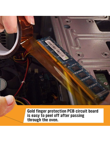 Cinta Kapton Resistente al Calor Hxtape 6mm 12mm 19mm 25mm