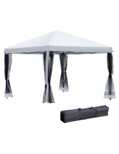 Gazebo Plegable JOINATRE 3x3m con Mosquitera y Altura Ajustable