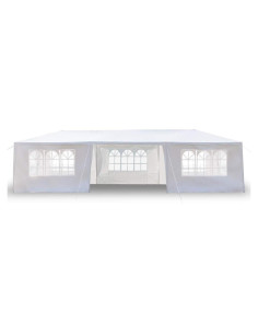 Carpa de Fiesta Exterior Sepnefi 10x30m Impermeable 7 Paredes