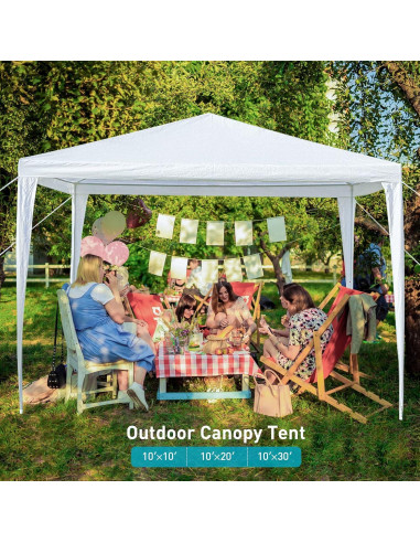 Carpa de Fiesta 3x3m ANTSKU Blanca Impermeable para Eventos