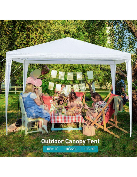 Carpa de Fiesta 3x3m ANTSKU Blanca Impermeable para Eventos