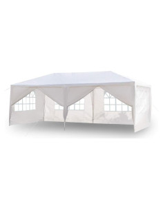 Carpa de Fiesta Exterior Sepnefi 3x6m Impermeable con 6 Paredes