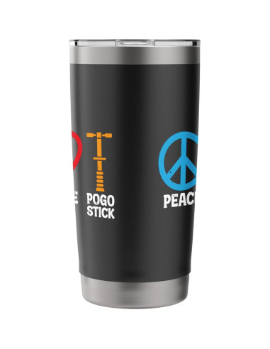 Taza Aislada de Acero Inoxidable 20 oz Negra - Pogo Stick