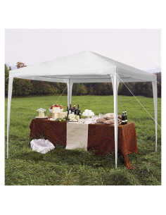 Carpa Exterior Impermeable 3x3m Blanca - Carpa Portátil para Fiestas