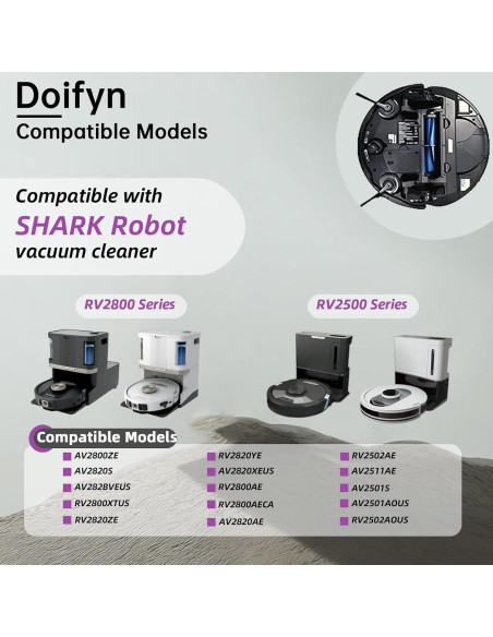 Cepillo Lateral Doifyn para Aspiradora Robot Shark - Paquete de 6