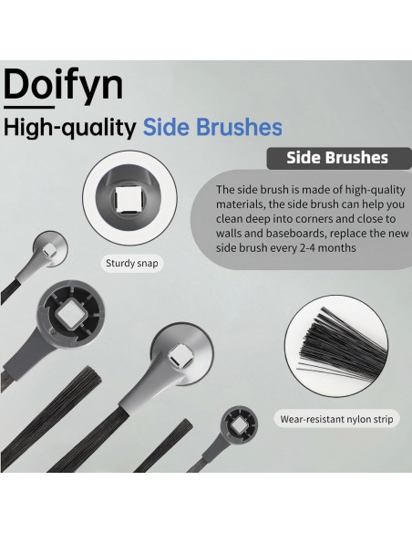 Cepillo Lateral Doifyn para Aspiradora Robot Shark - Paquete de 6