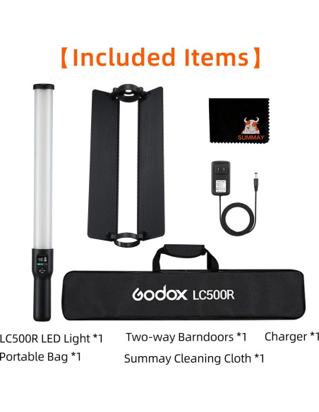 GODOX LC500R Barra de Luz LED RGB 23W 2500K-8500K 5800lux