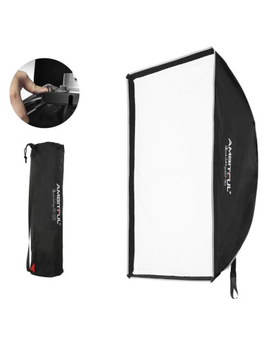 Softbox 60x90cm AMBITFUL Montaje Bowens Textil Reflectante