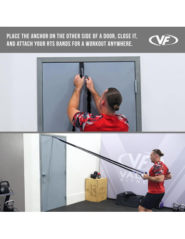 Bandas de Resistencia Valor Fitness RTS-SET 5-25 lbs con Ancla