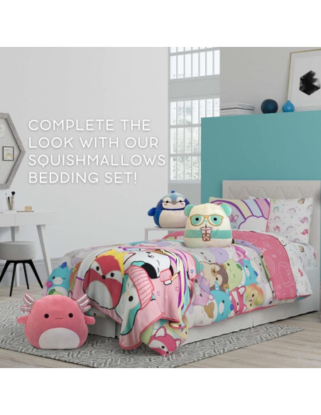 Manta para Niños Franco Squishmallows 116.8x152.4 cm Suave