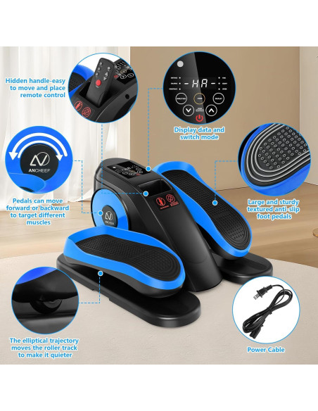 Ejercitador Elíptico Bajo Escritorio ANCHEER AR-65 12 Velocidades