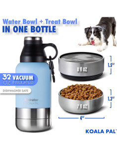 Botella de Agua Portátil para Perros KOALA PAL 32 oz Azul 2