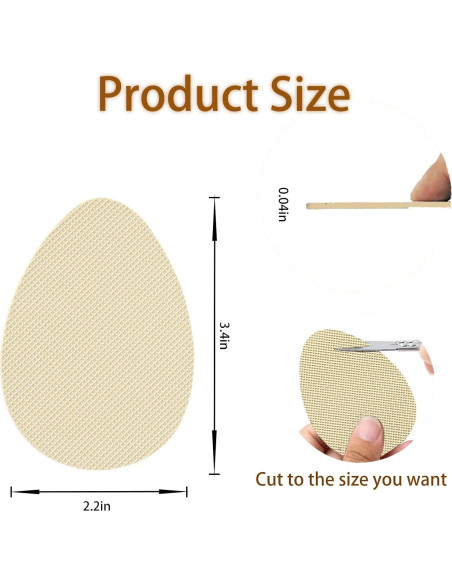 Almohadillas Antideslizantes para Zapatos Lyinkeeltd Beige