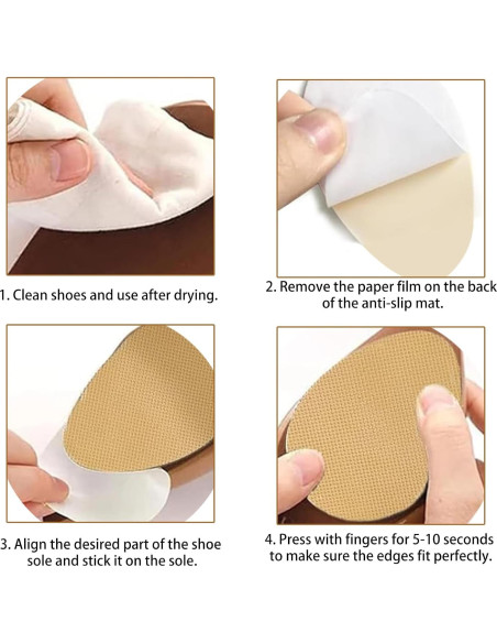 Almohadillas Antideslizantes para Zapatos Lyinkeeltd Beige