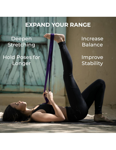 Correa de Yoga Sunshine 6-Pack 1.83m Ajustable con D-Ring