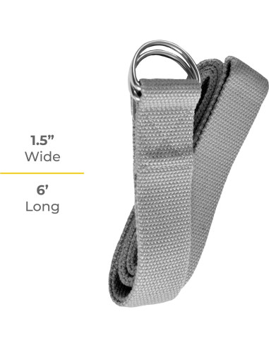 Correa de Yoga Sunshine 6-Pack 1.83m Ajustable con D-Ring