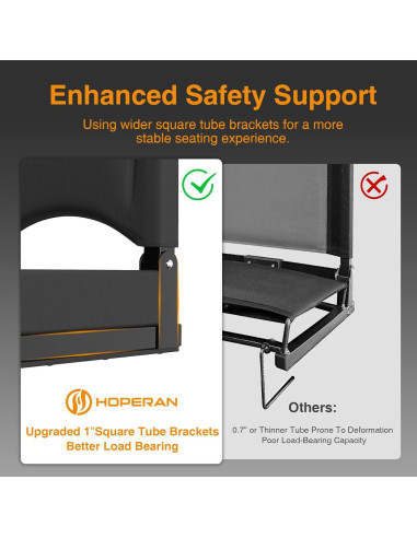 Silla de Estadio Calentada HOPERAN Plegable 1 Unidad 181 kg
