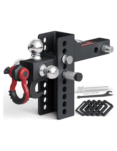 Soporte de Remolque Ajustable TYT con Gancho y Bola 10,000 lbs