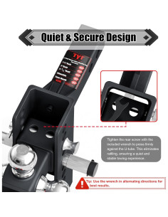 Soporte de Remolque Ajustable TYT con Gancho y Bola 10,000 lbs 2