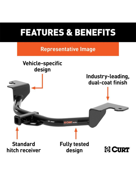 Enganche de Remolque CURT Clase 1 para Hyundai Elantra